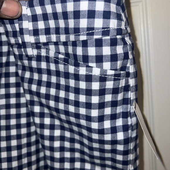 WOMEN'S TALBOTS PERFECT BLUE AND WHITE CROP PANT - SIZE 14 New - Picture 6 of 13